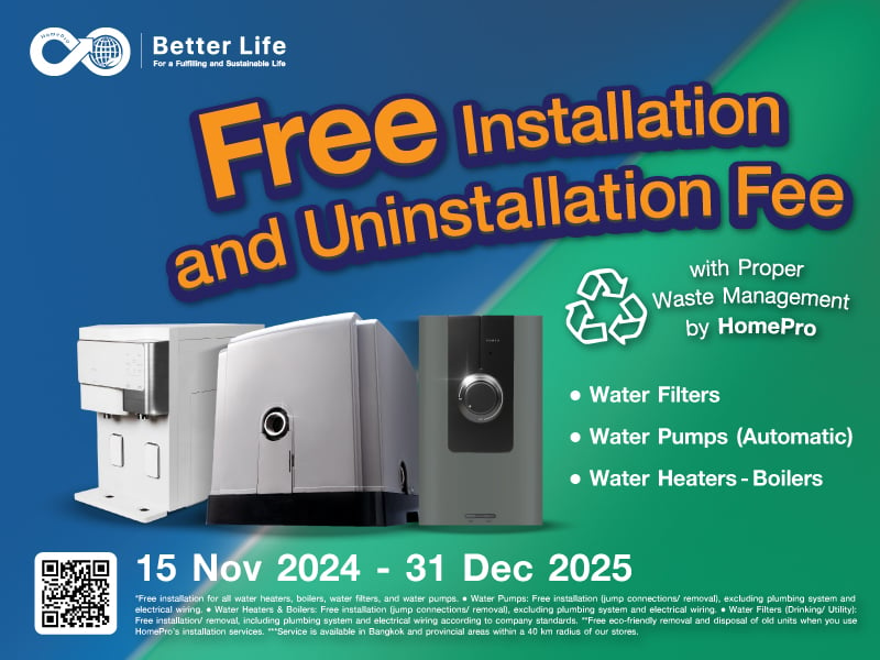 FREE INSTALLATION AND DEMOLITION